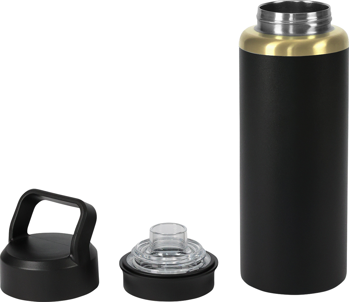 28oz Urban Peak® Dual Top Gold Water Bottle, custom water bottle with logo imprint 29