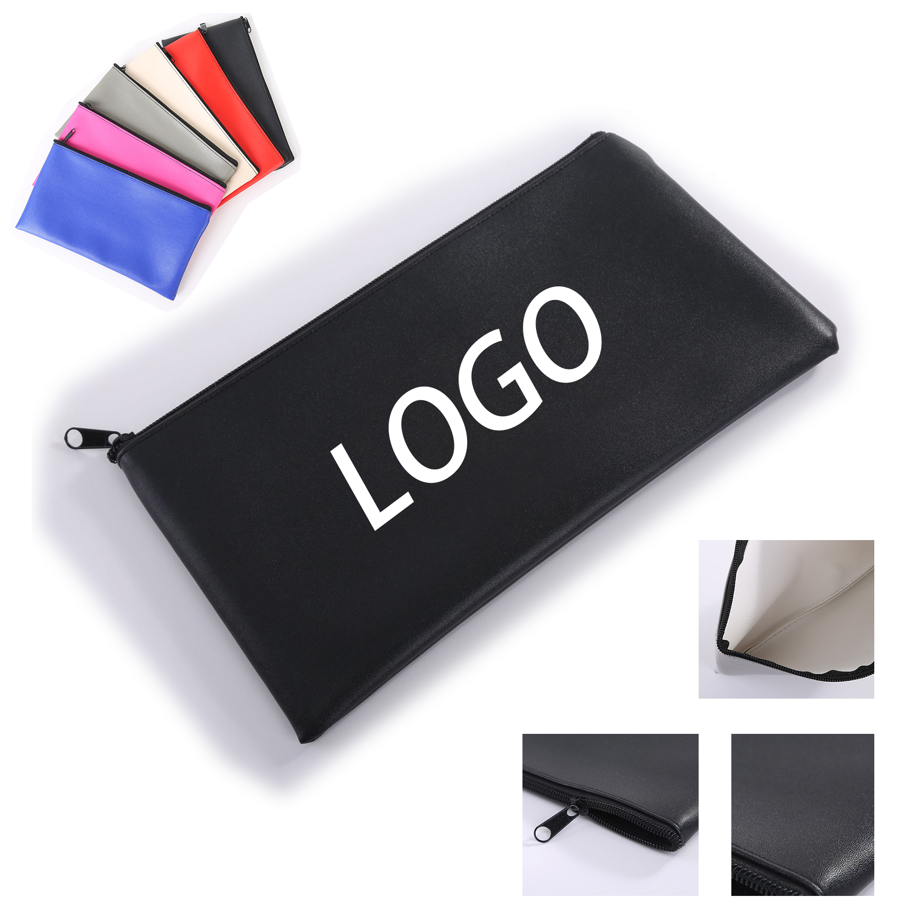 Zipped Bank Bag MOQ 50PCS