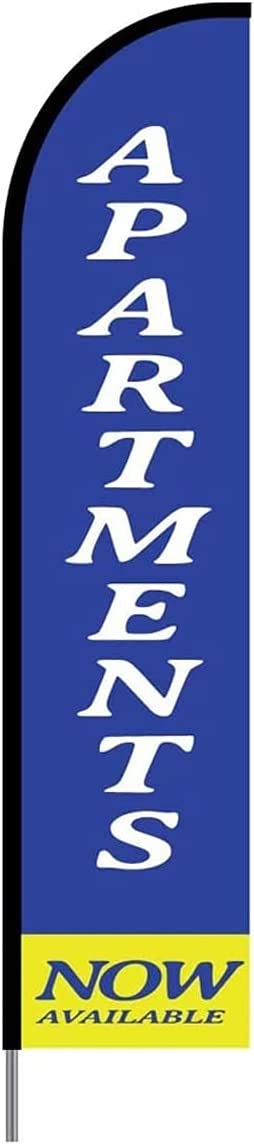 Apartments Now AvailableFlag Kit 15' Feet Feather Flag Sign feather banners Outdoor Banner 2