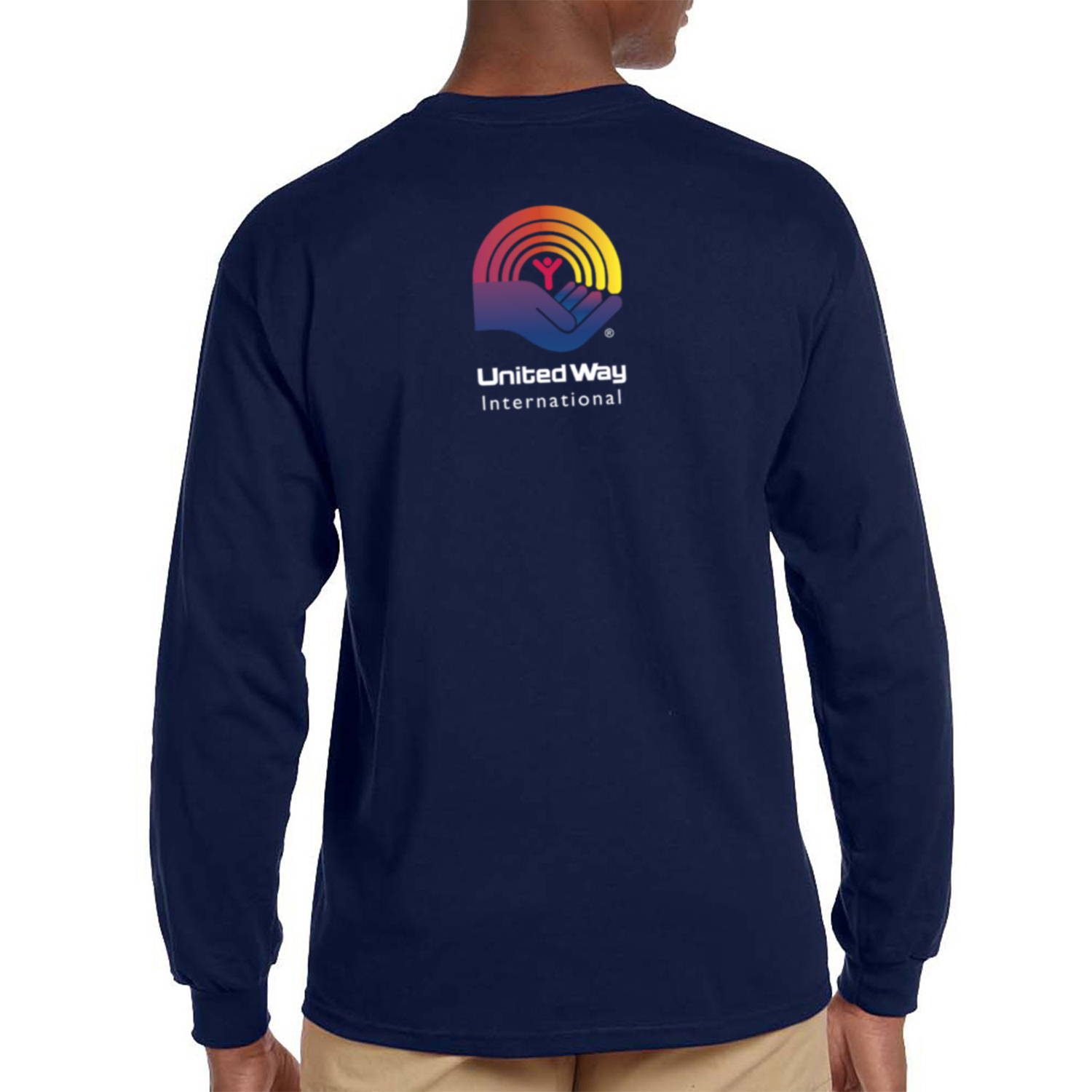 100% Cotton Long Sleeve Winter T-Shirt 6.1 oz with Pocket 1