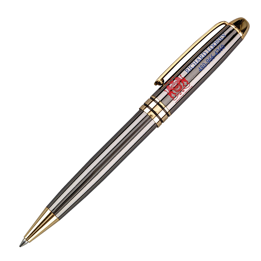 Danish-II Luxury Ballpoint Pen with Gold Accents 2