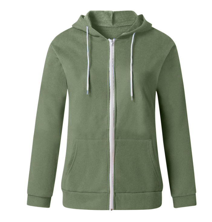 Women'S Color Block Zip Up Hoodie Sweatshirt/Long Sleeve 6