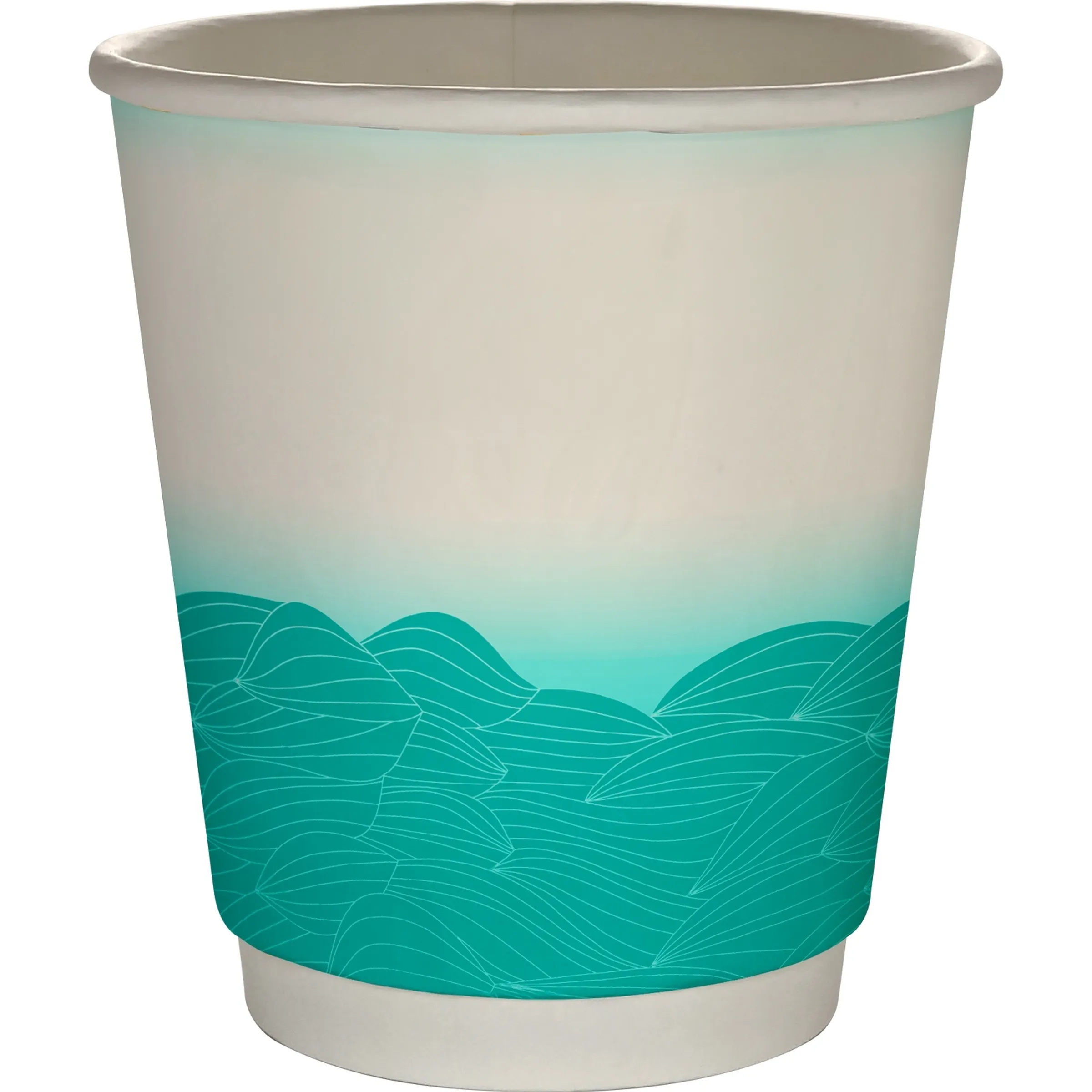 10 oz Full Color Turbulent Waves Insulated Paper Cup 8