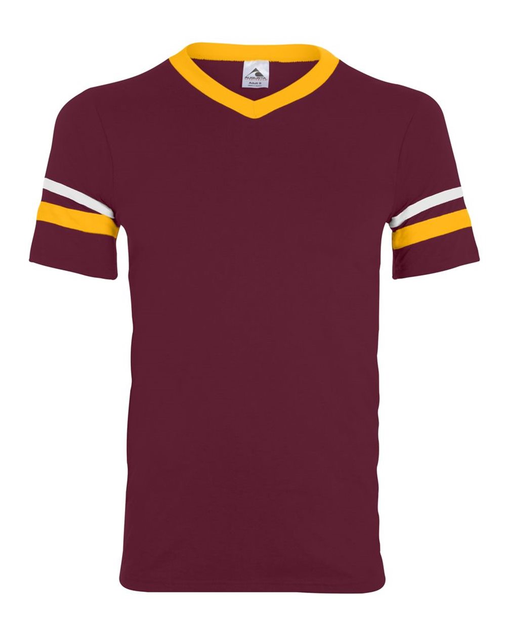 V-Neck Jersey with Striped Sleeves - 360 86