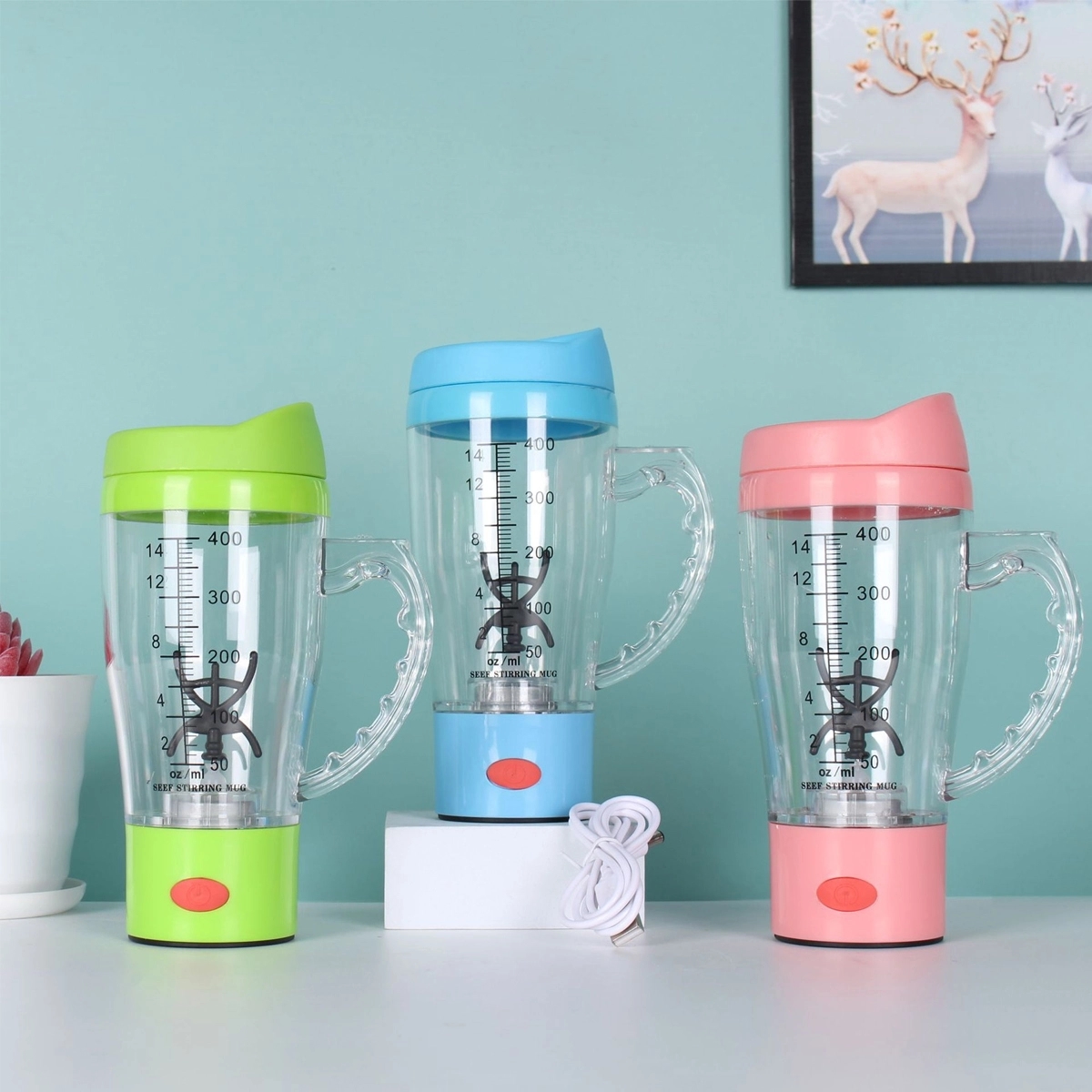 Self Stirring Mug Multipurpose Mixer Auto Stir Coffee Cup 4