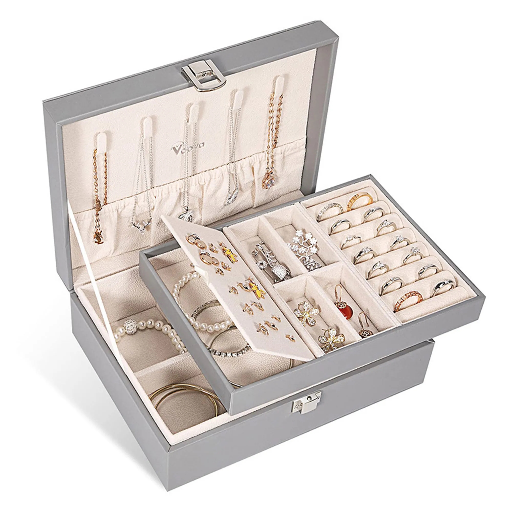 Double-Layer Jewelry Organizer Box 5
