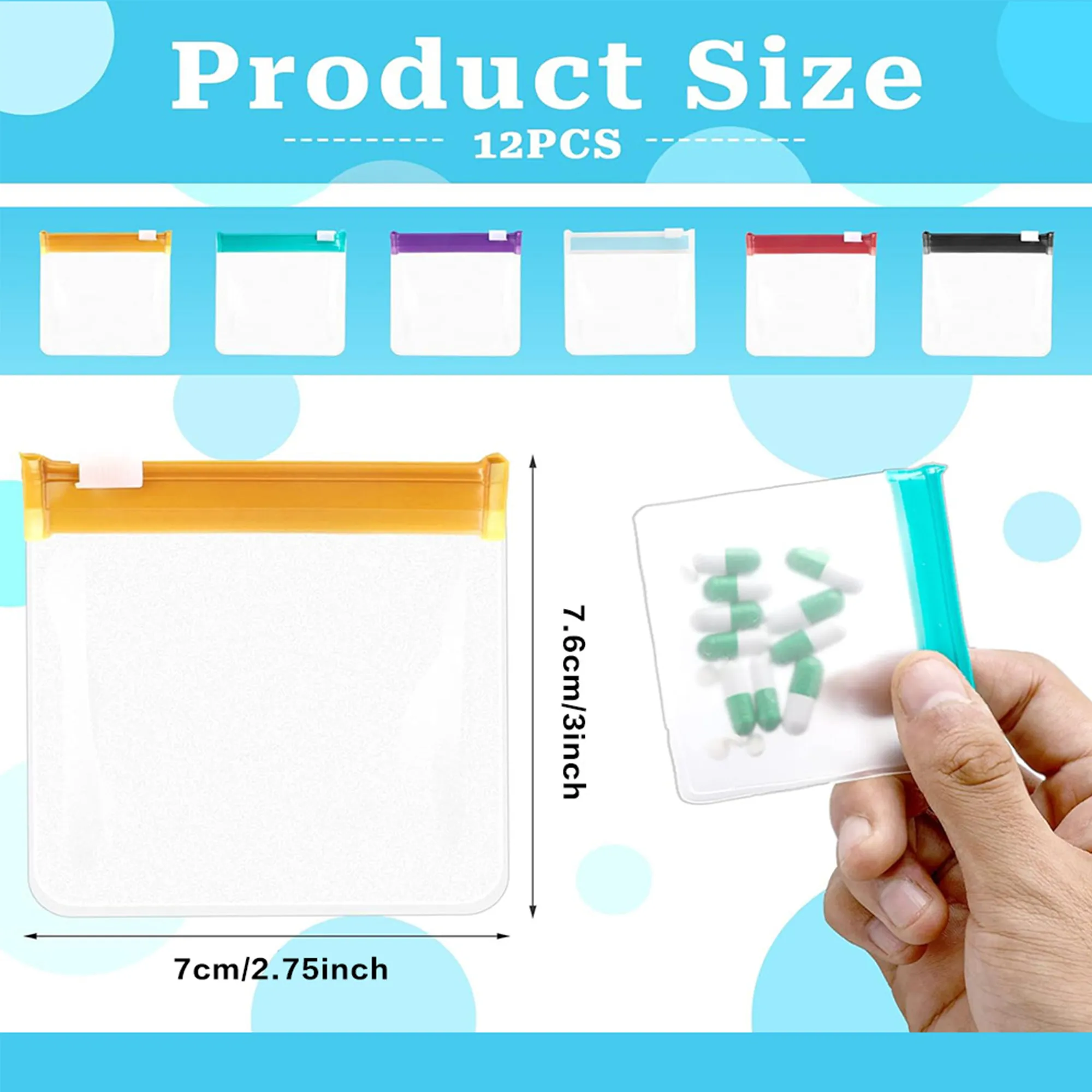 Mini Self Seal Medicine Storage Bag 3