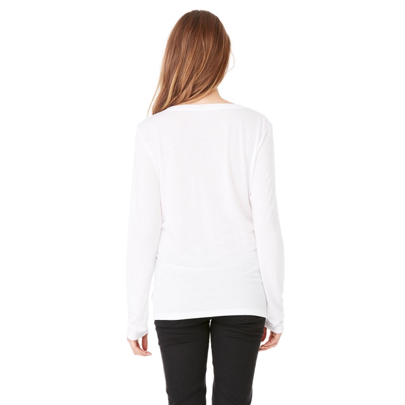 Bella + Canvas Ladies' Flowy Long-Sleeve V-Neck 7