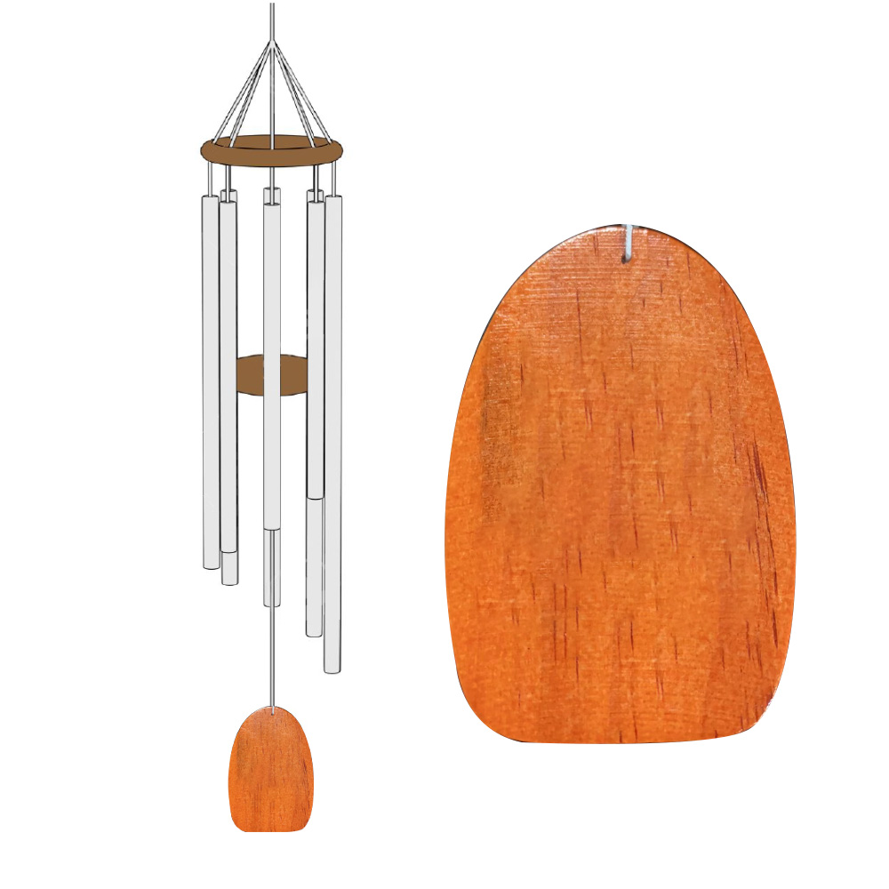Gregorian Wood And Aluminum Wind Chime 2