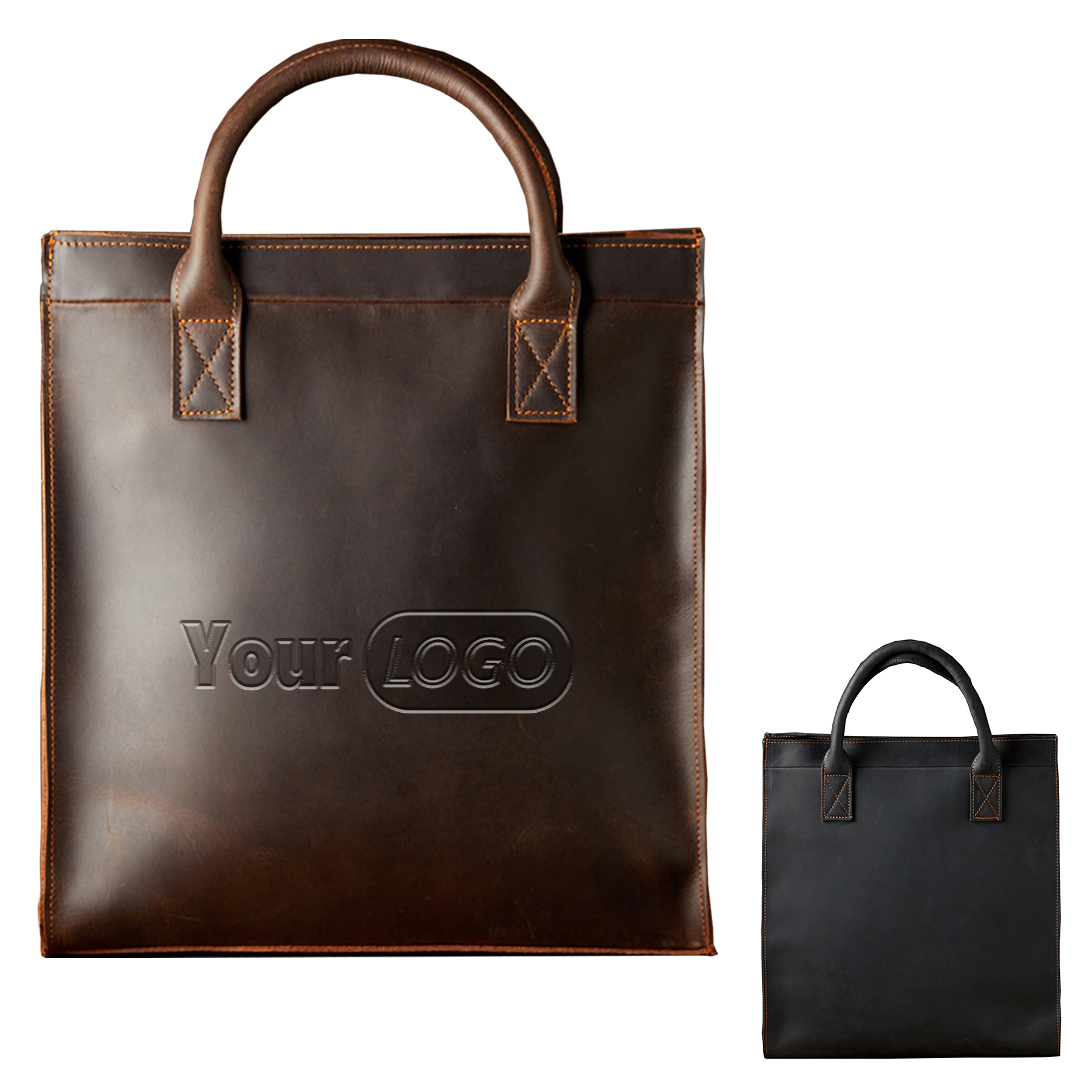 Leather Soft Cotton Tote Bag, custom tote bag with logo imprint 5