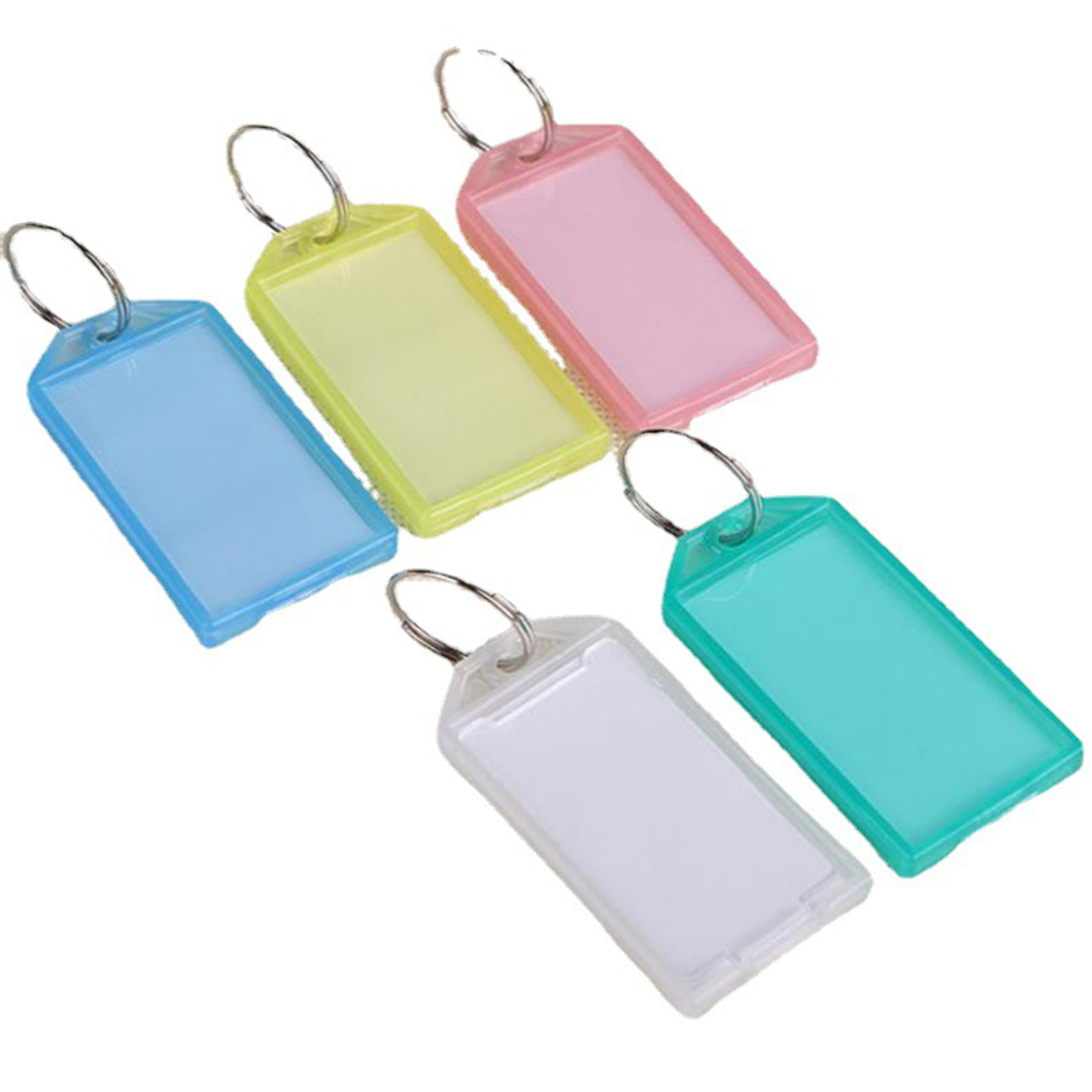 Colorful Plastic Keychain With Metal Split Ring 3