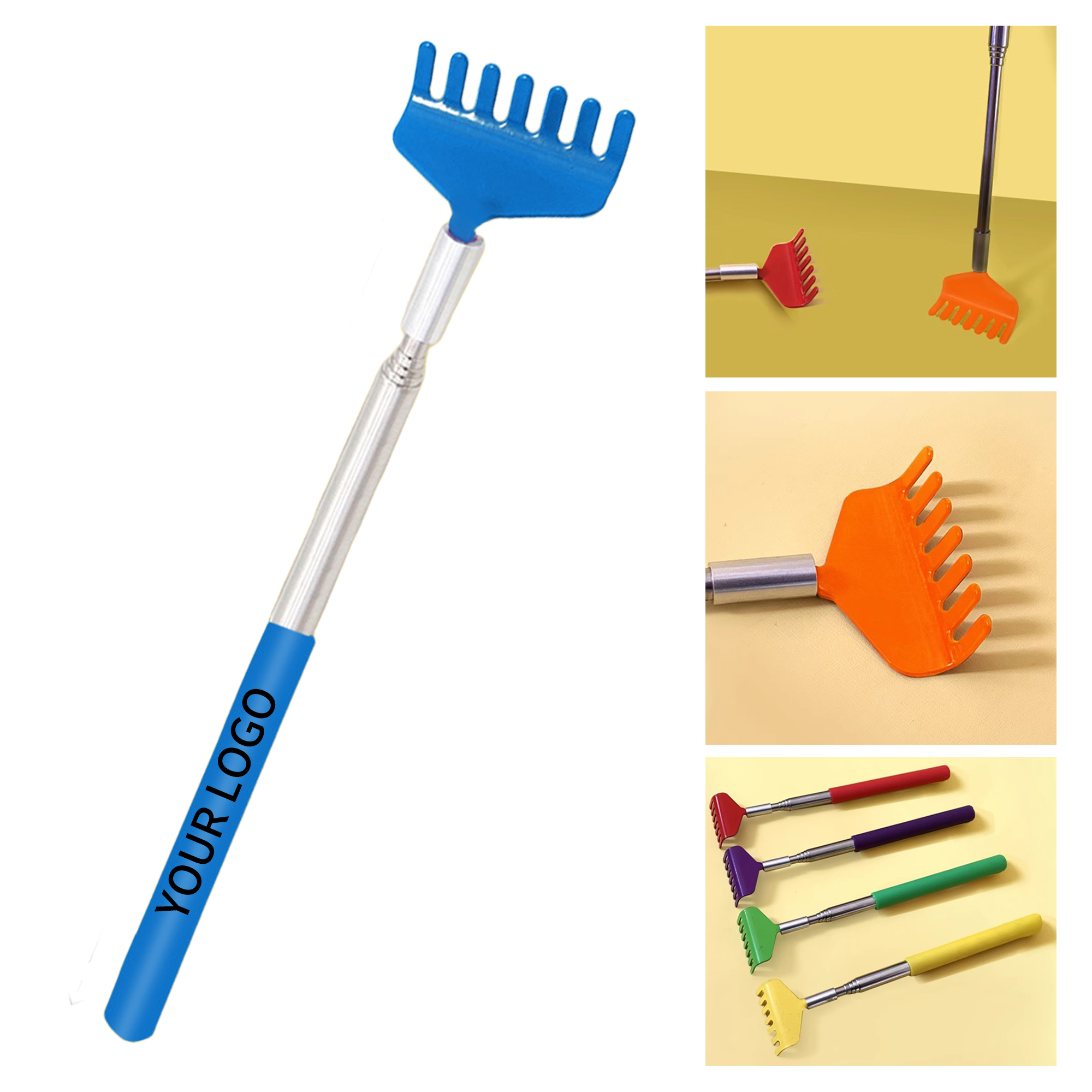 Telescopic Metal Back Scratcher With Seven Tooth Edge 6