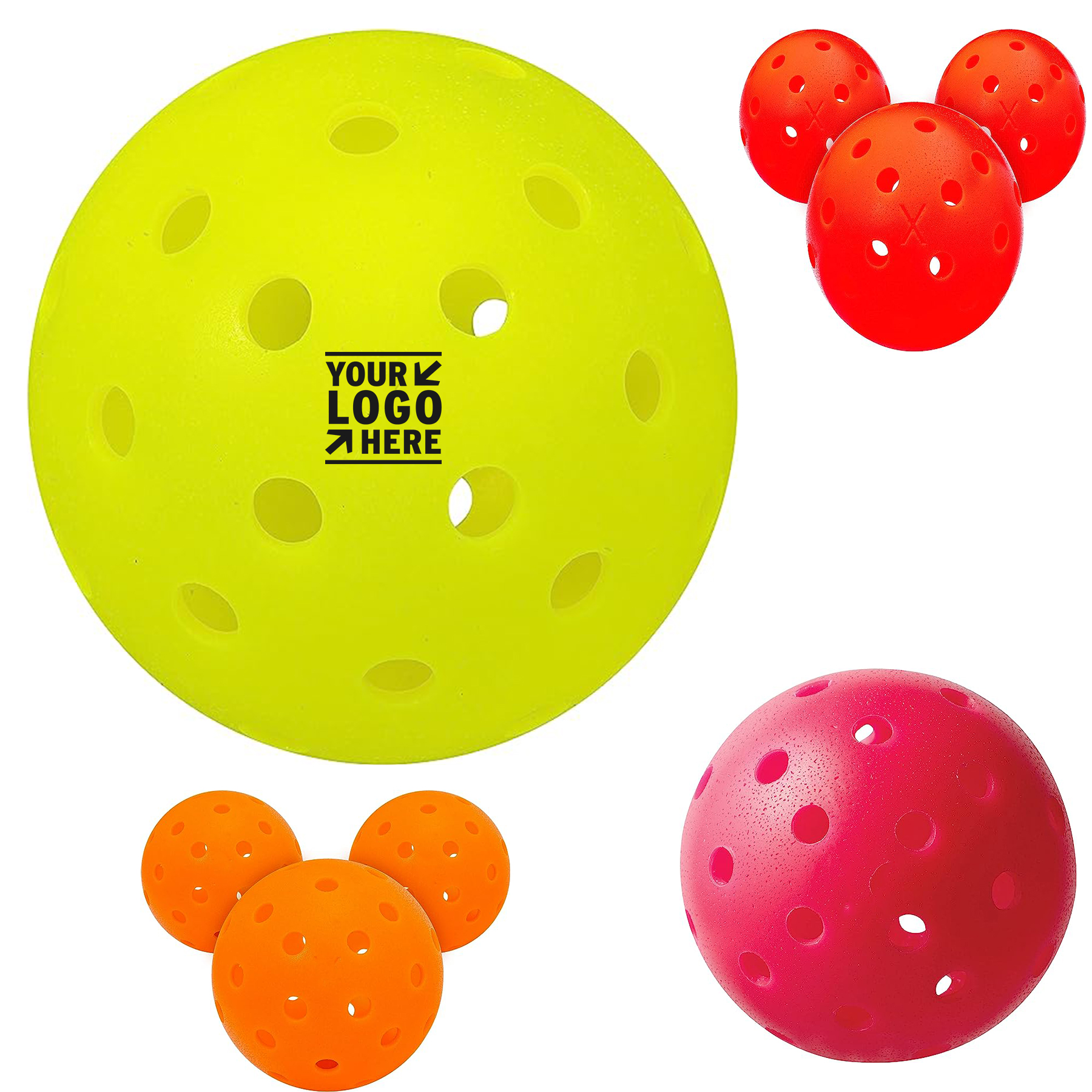 USA X-40 Sports Outdoor Official US Open Pickleballs 2