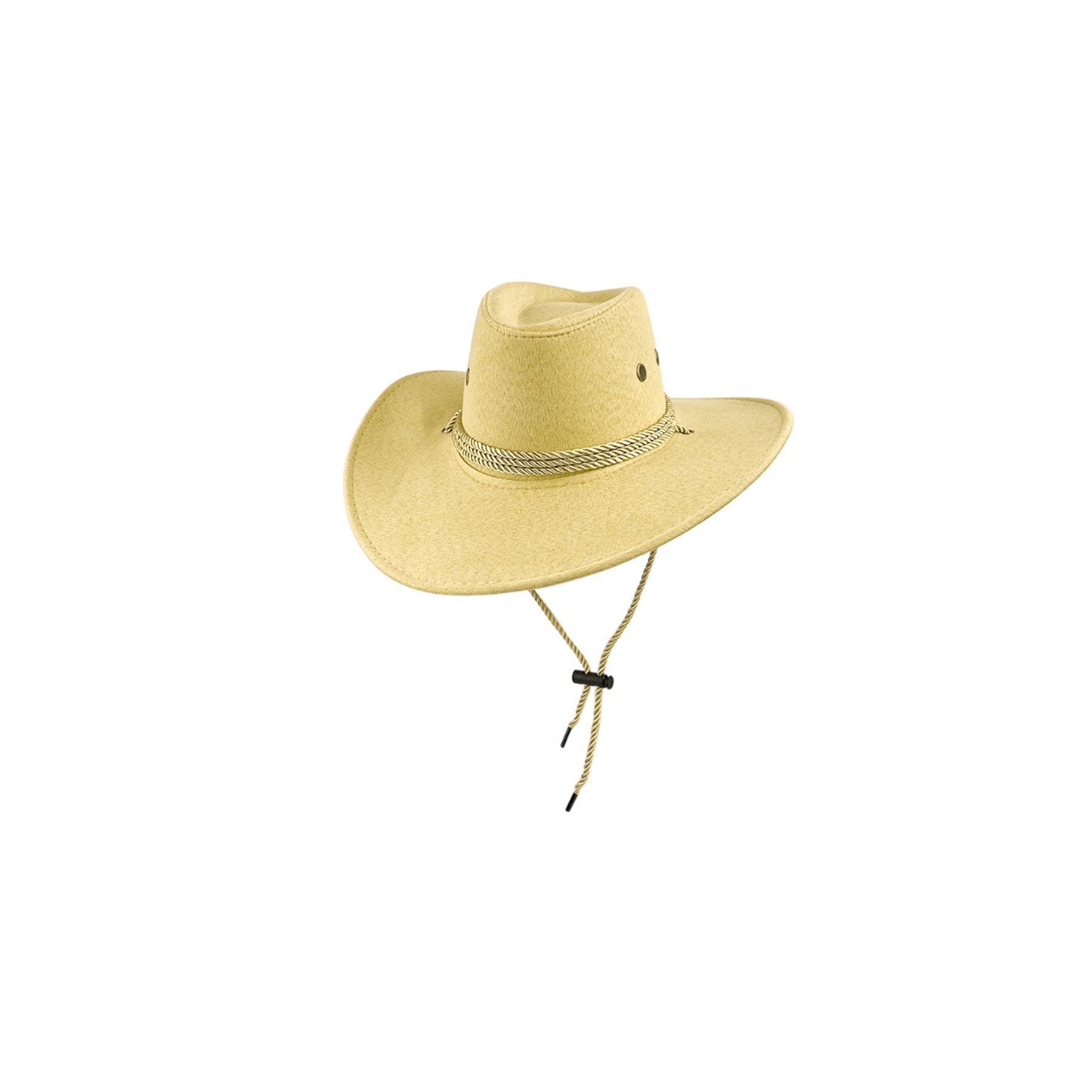 Western Suede Cowboy Hat With Wide Brim 2