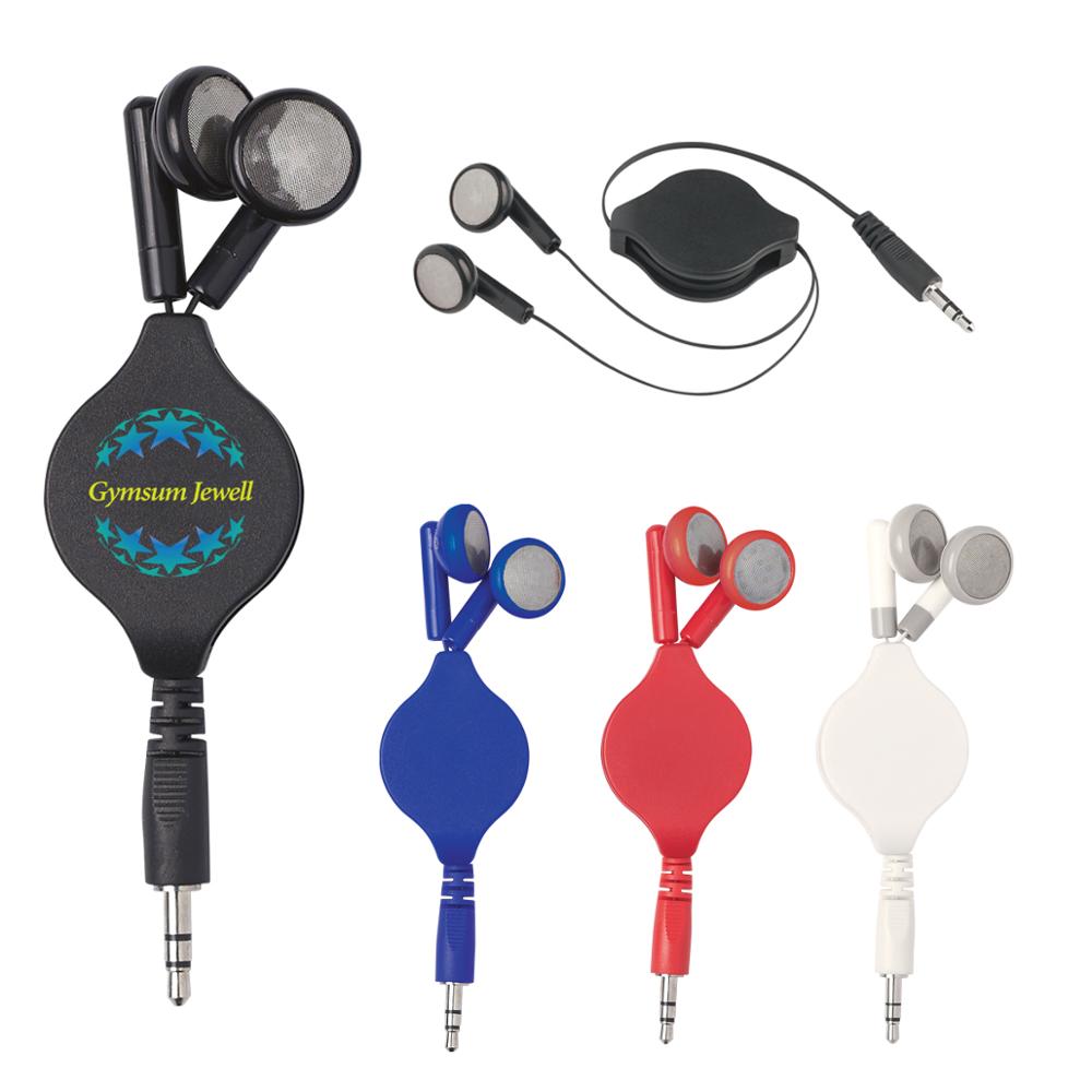 Retractable Earbuds with Oval Logo 4