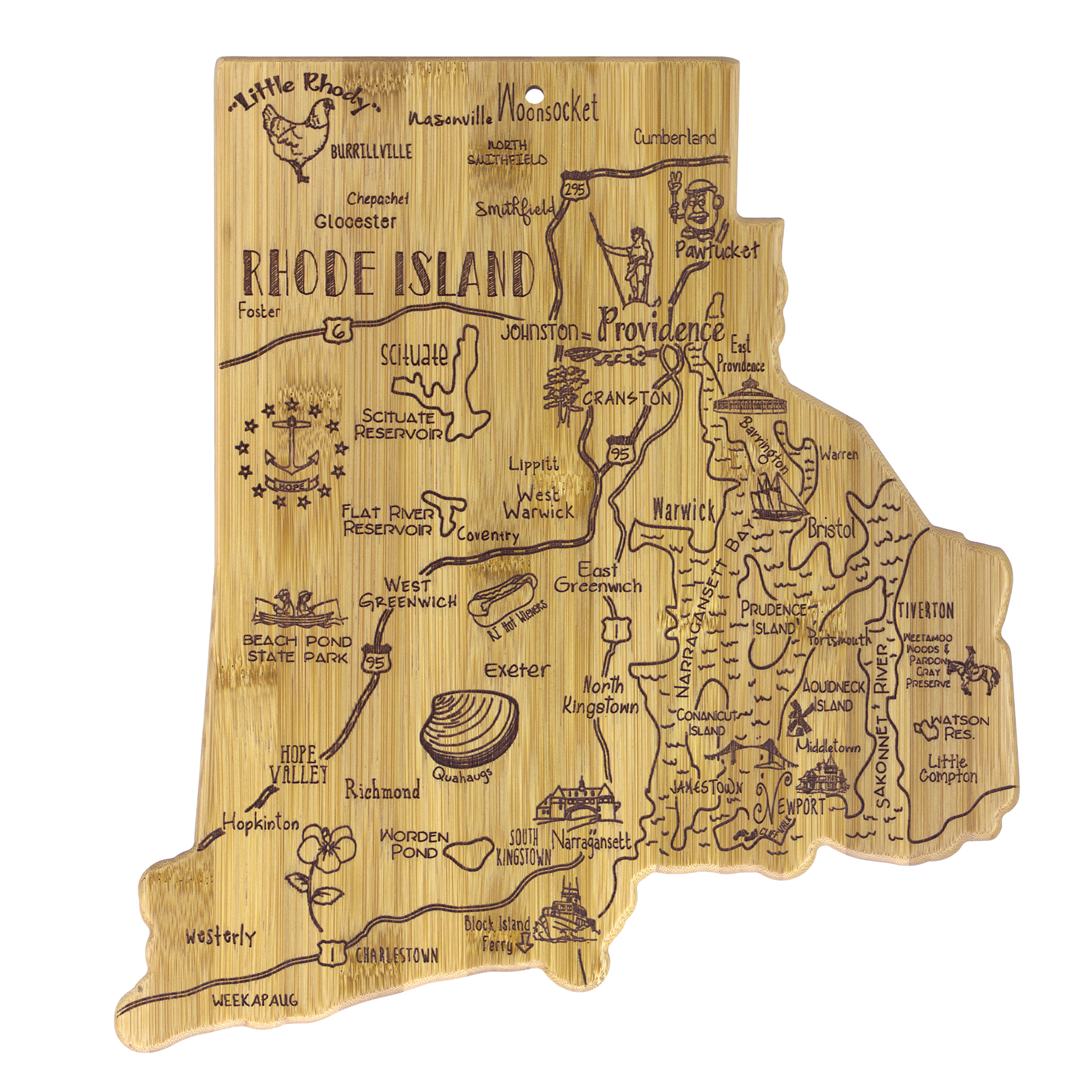 Destination Rhode Island Cutting & Serving Board 8