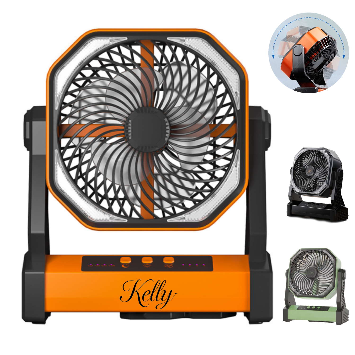 20000mAh Rechargeable Light Camping Fan 4