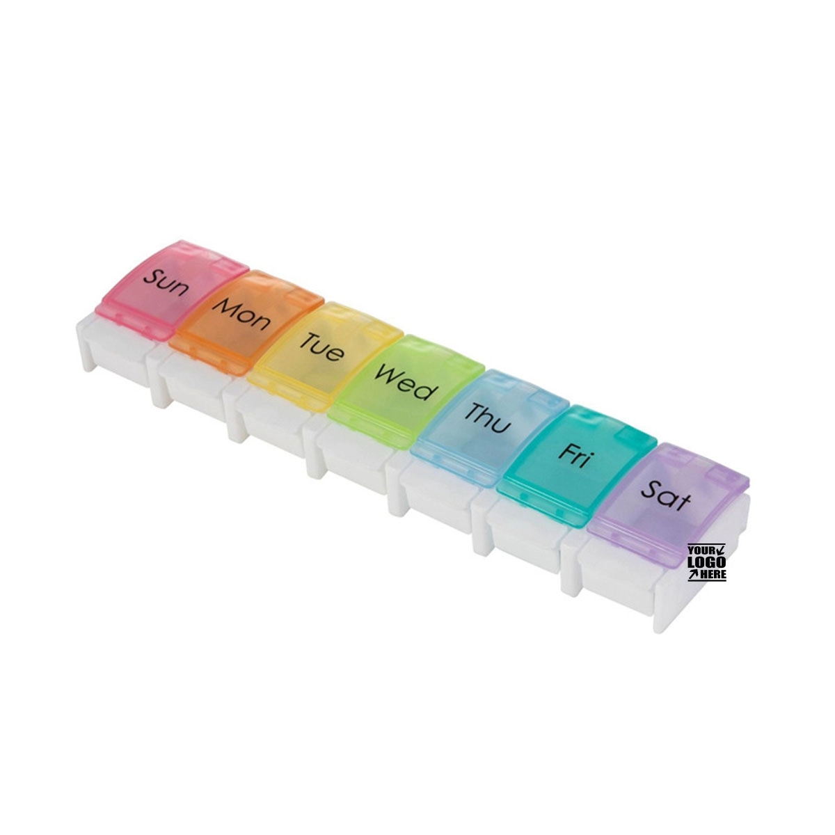 Travel 7 Day Pill Box Case With Spring Open Design 2