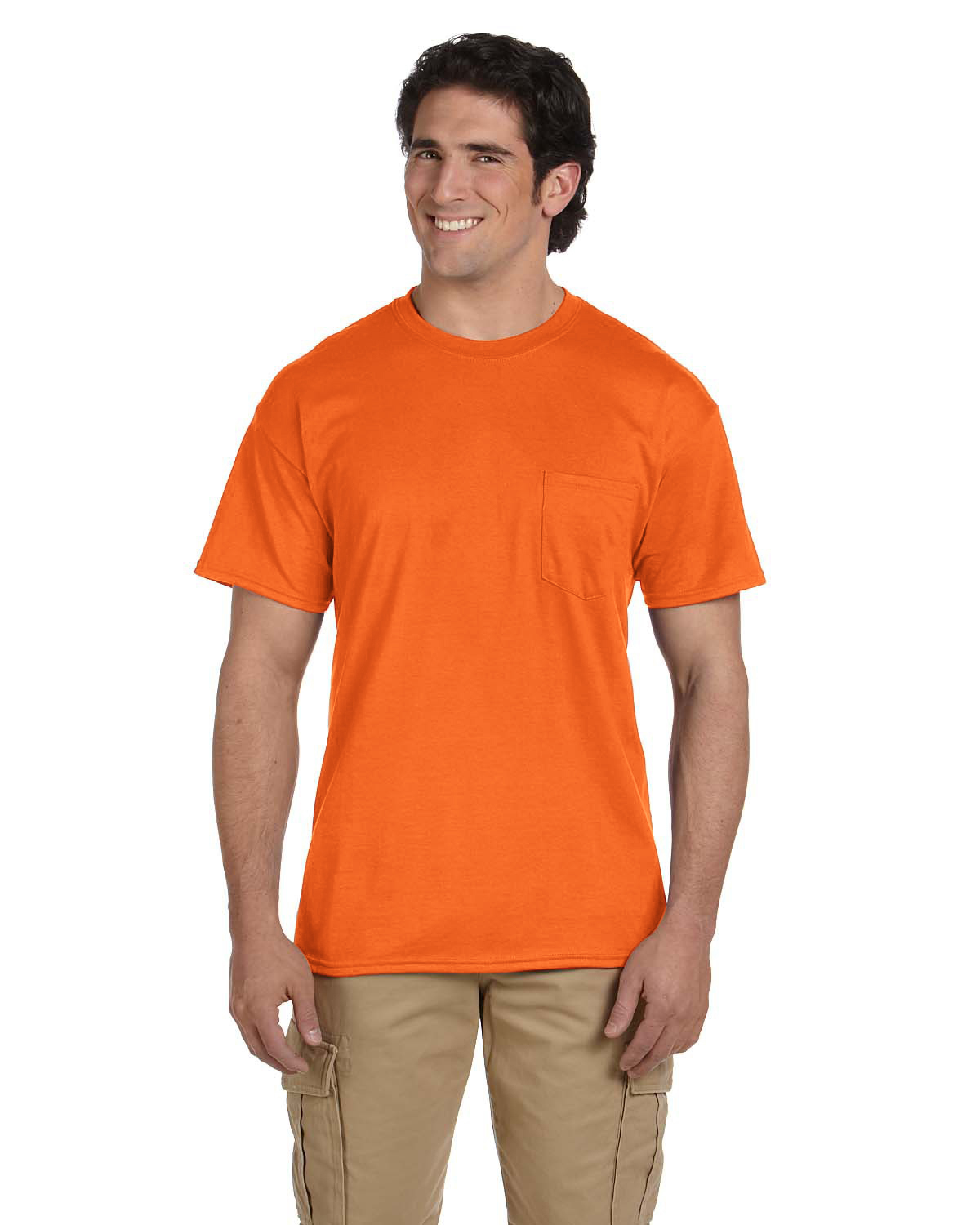 Color Medium Weight Poly-Cotton Pocket Tee 2