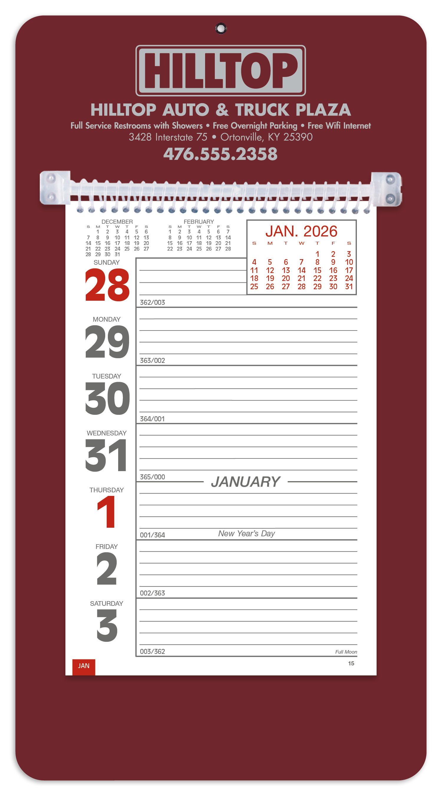 Triumph® Calendars Weekly Memo Calendar 68