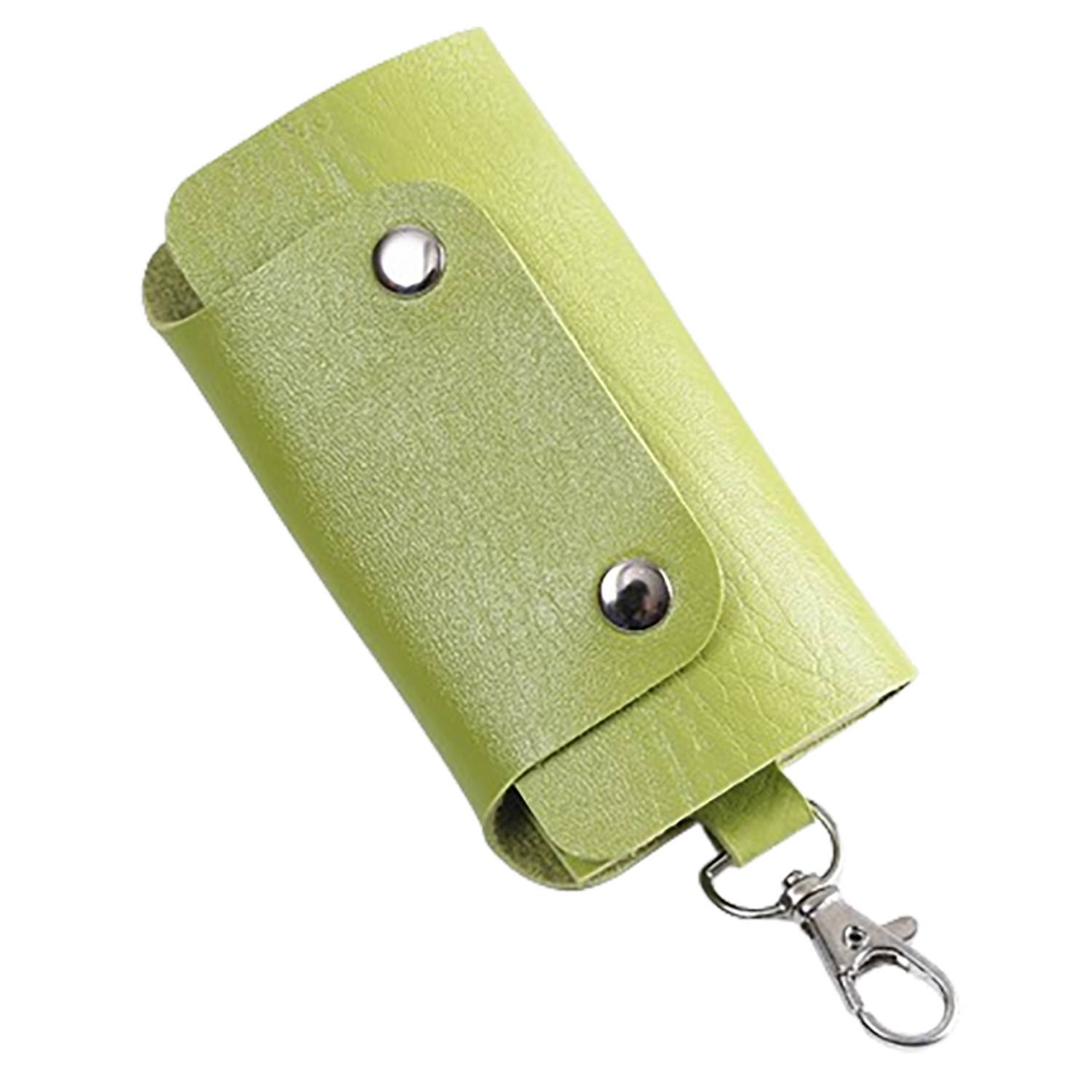 PU Leather Double-Snap Key Pouch 4