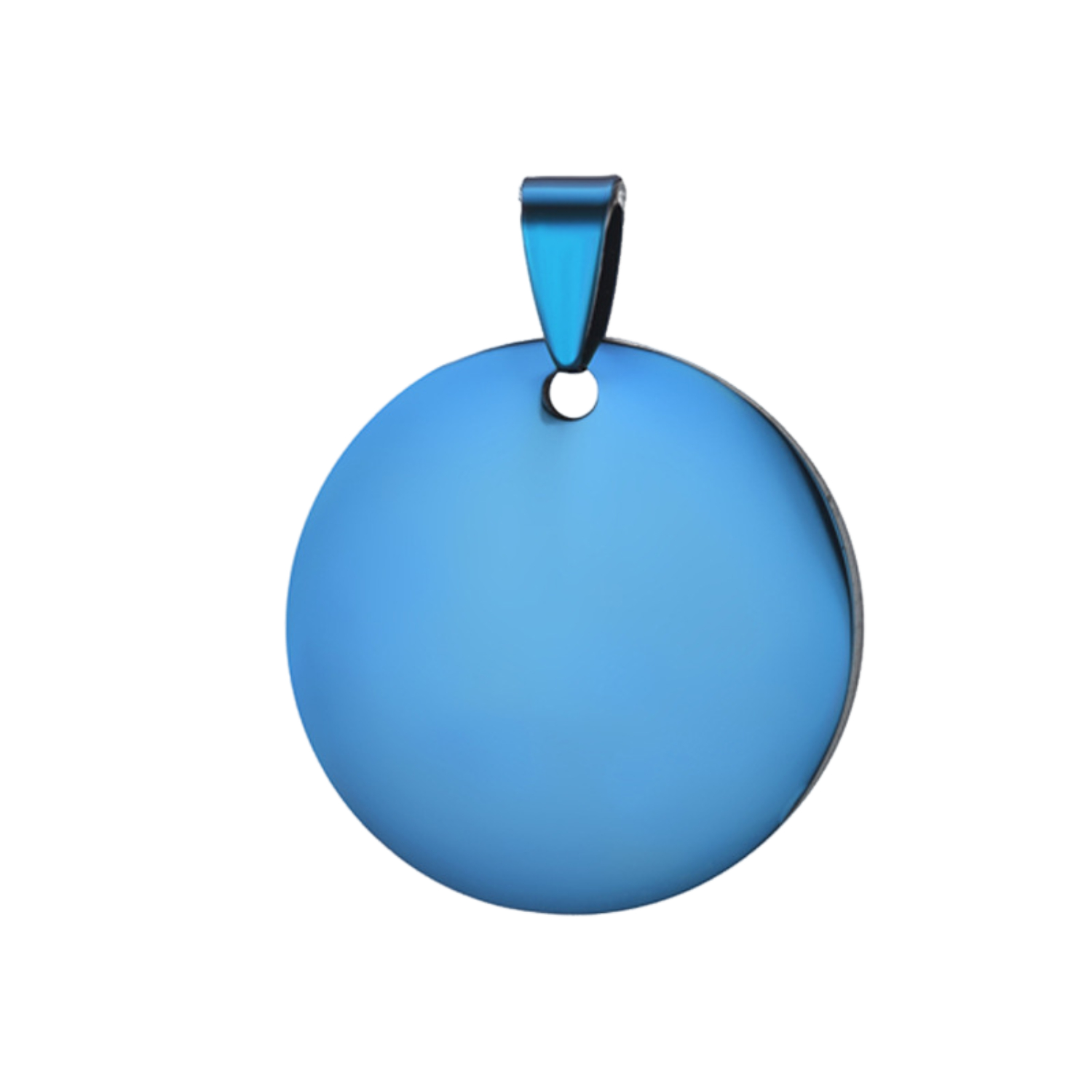 Round Design Stainless Steel Pet Tag 2