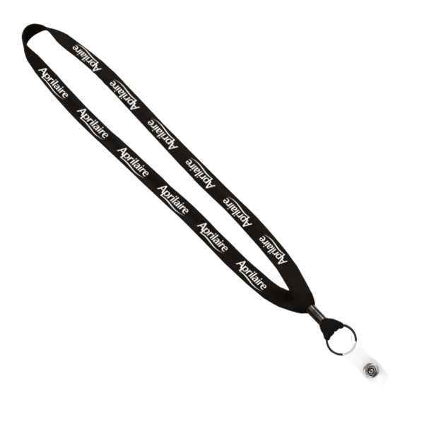 5/8" Polyester Shoelace Lanyard with Metal Crimp & Split-Ring 262