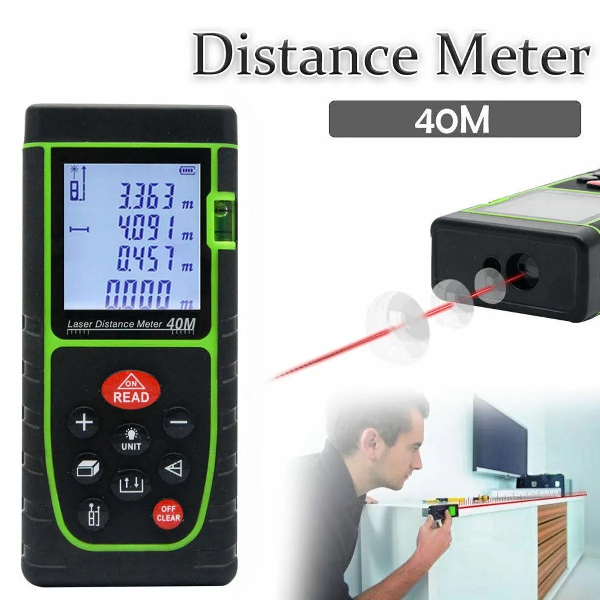 40/60/80/100M Laser Rangefinder Electronic Ruler 7