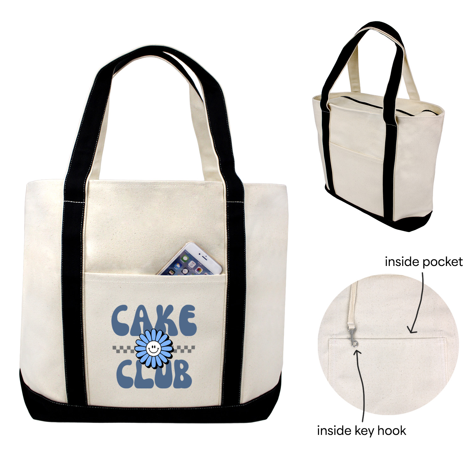 Jumbo Zipper Boat Tote