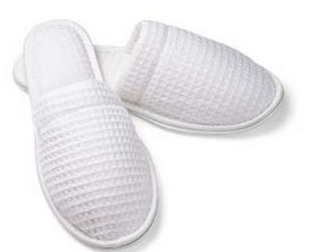 Unisex OSFA Closed Toe Waffle EVA Sole Slippers (Overseas - Embroidered) 2