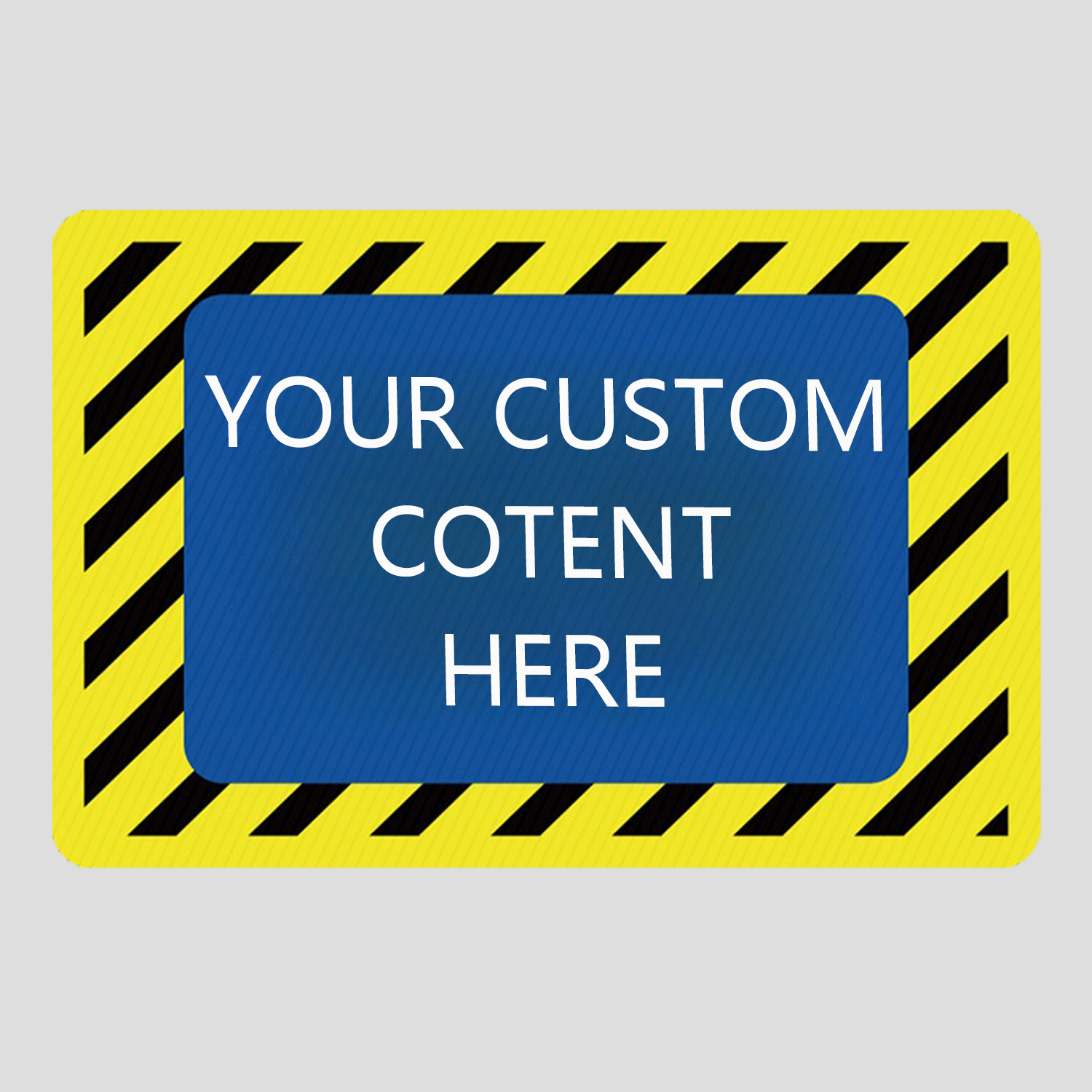 Pvc Road Workshop Factory Warehouse Security Warning Sign 2