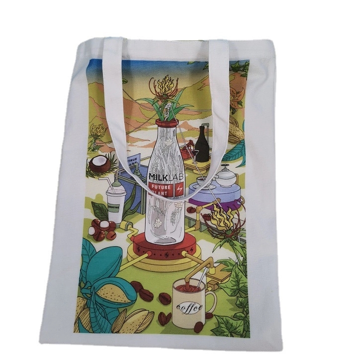 Cotton Natural Canvas Boat Tote Bag, custom tote bag with logo imprint 2