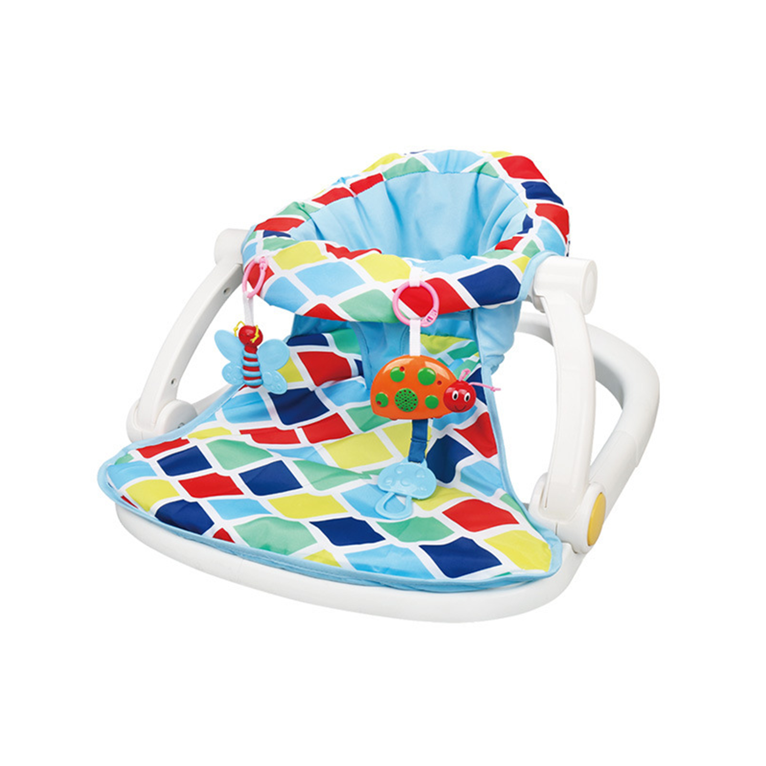 Safety Soft Cute Folding Animal Baby Bouncer Chair 4