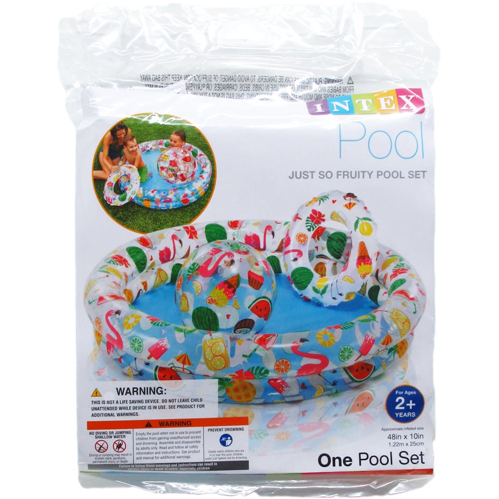 Intex Inflatable Kiddie Pool Set 48" x10" 2