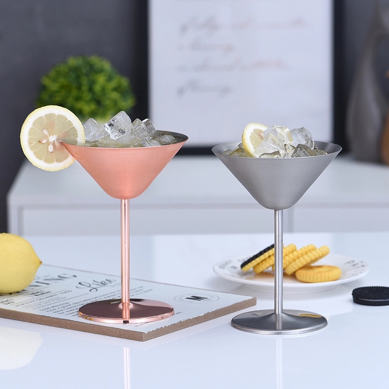 Custom 7 oz Stainless Steel Margarita Glasses 5