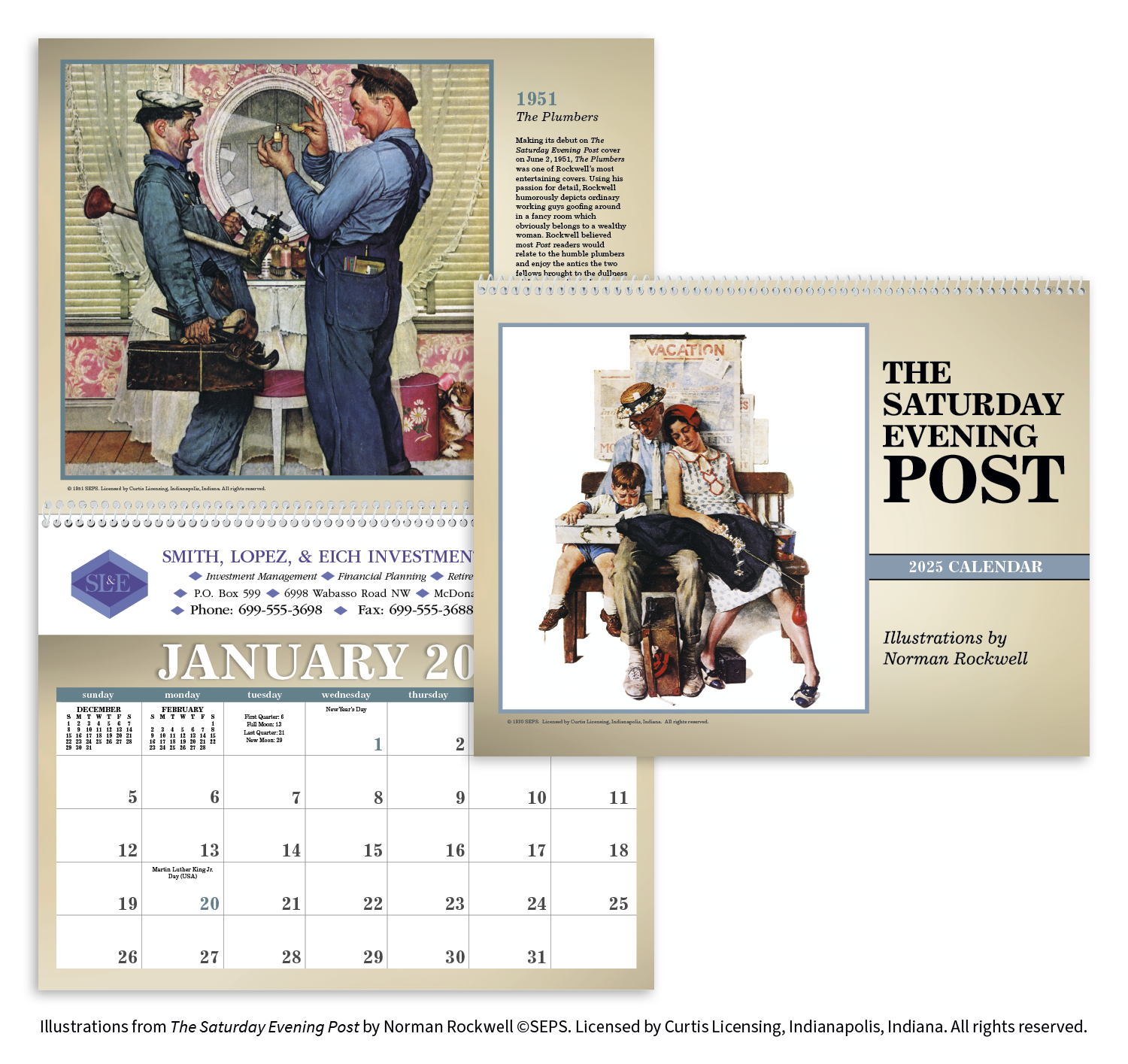 Triumph® Calendars The Saturday Evening Post Illustrations by Norman Rockwell Calendar 11