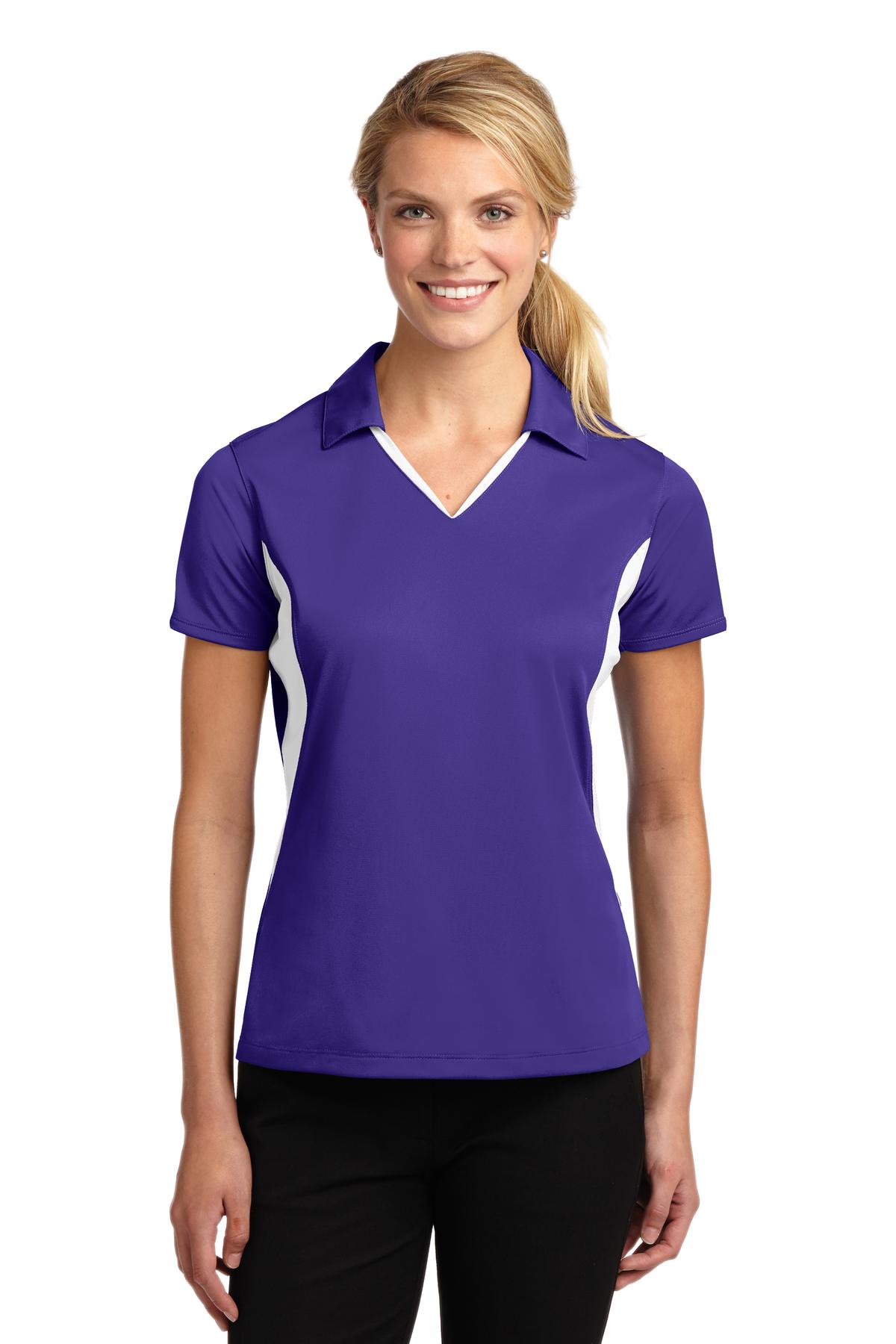 Sport-Tek® Women's Side Blocked Micropique Sport-Wick Polo 24