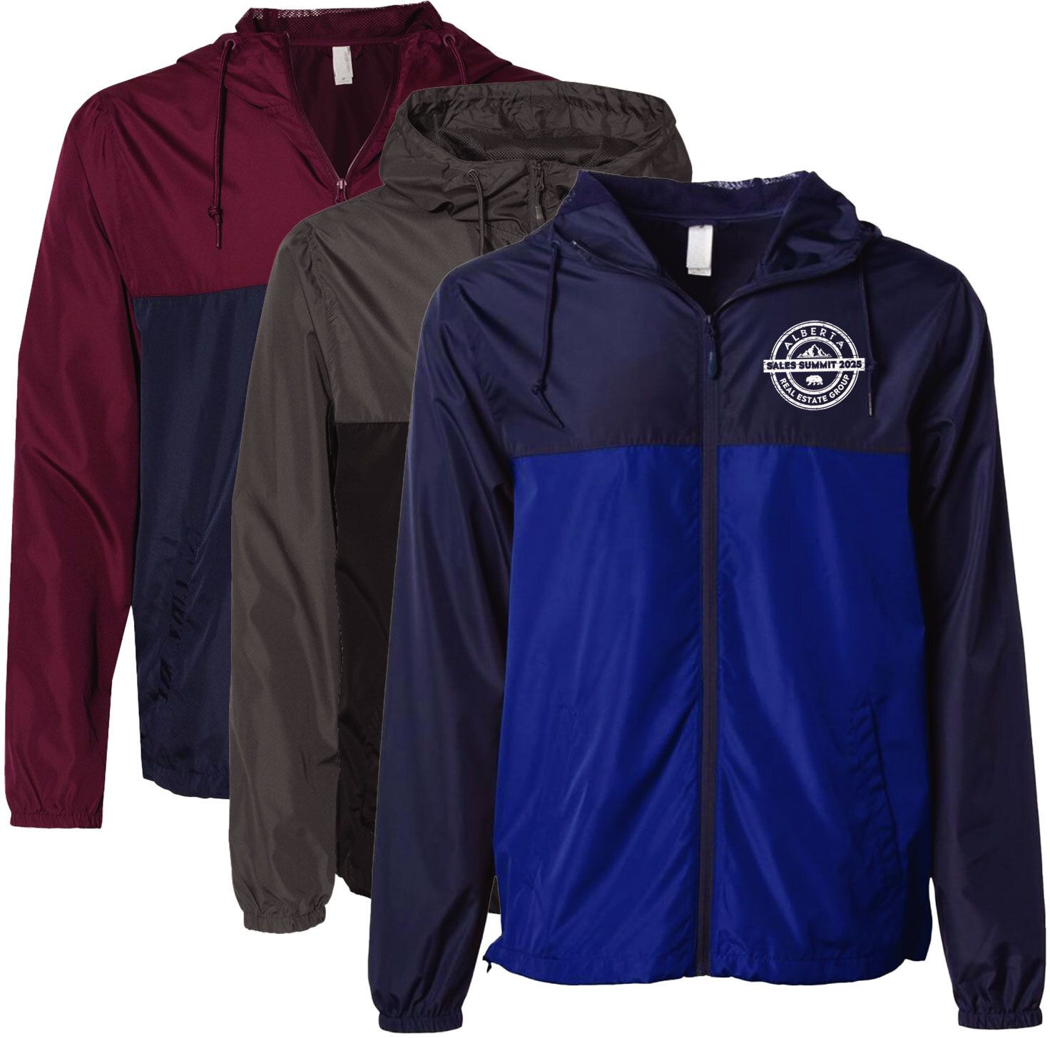 ADULT LT WT WINDBREAKER ZIP JKT-SCN 12