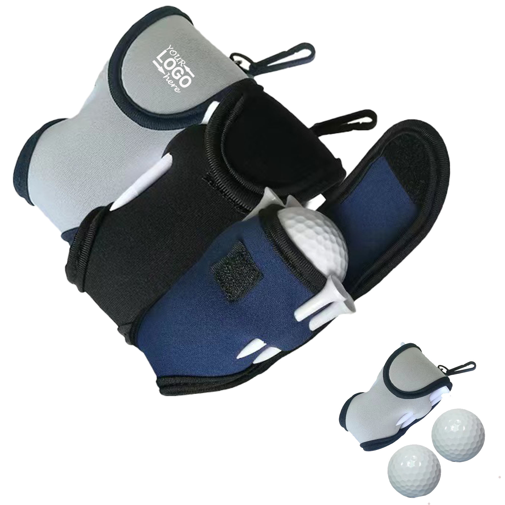 Hanging Golf Ball Pouch Bags 2