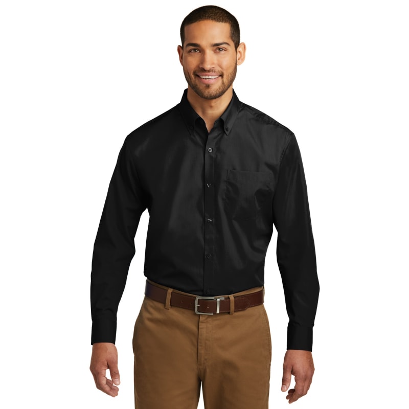 Port Authority Long Sleeve Carefree Poplin Shirt. 8