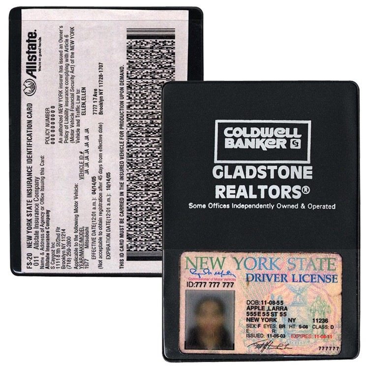 Insurance Card Holder(with extra pocket) 8