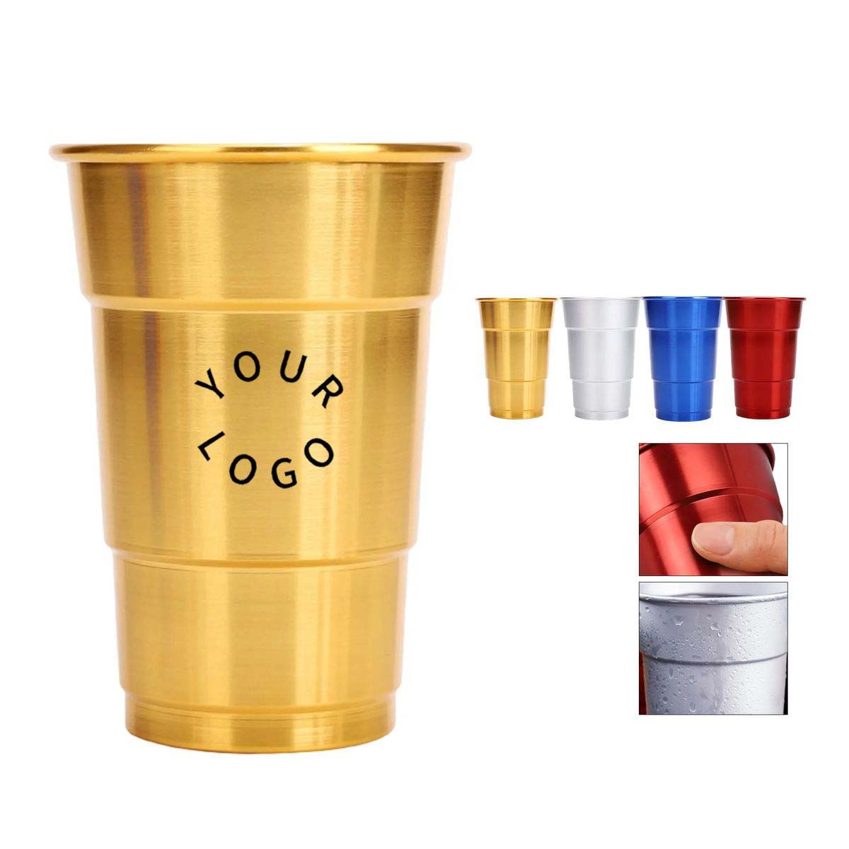 16oz Aluminum Cup for Drinks and Gatherings 2