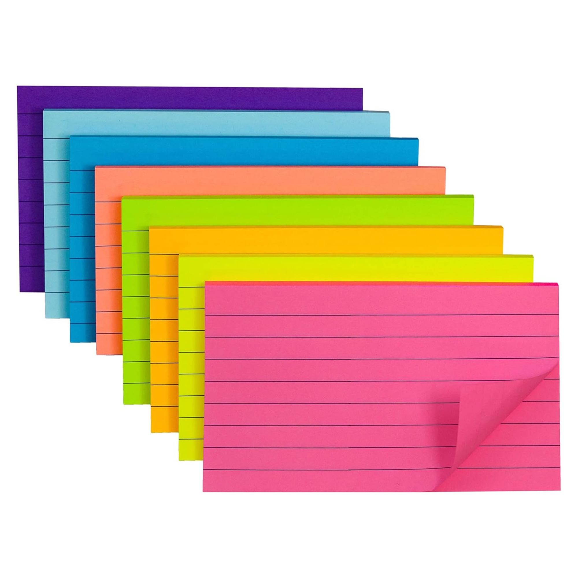 Sticky Ruled Index Cards for Studying 2