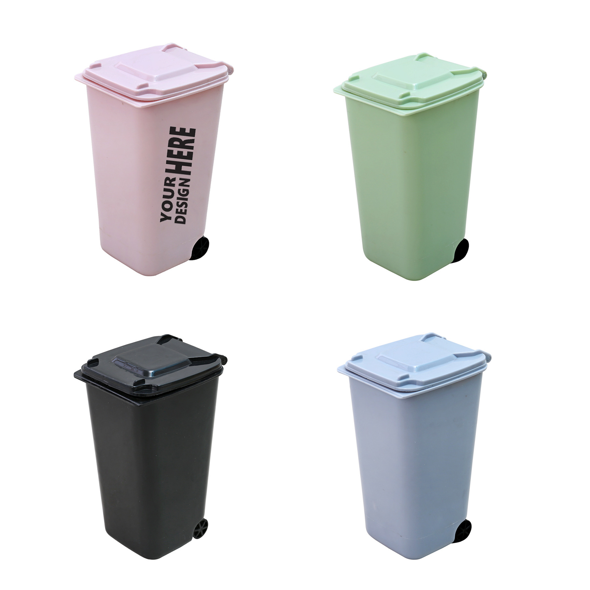 Desktop Mini Trash Bin Pencil Holder 2