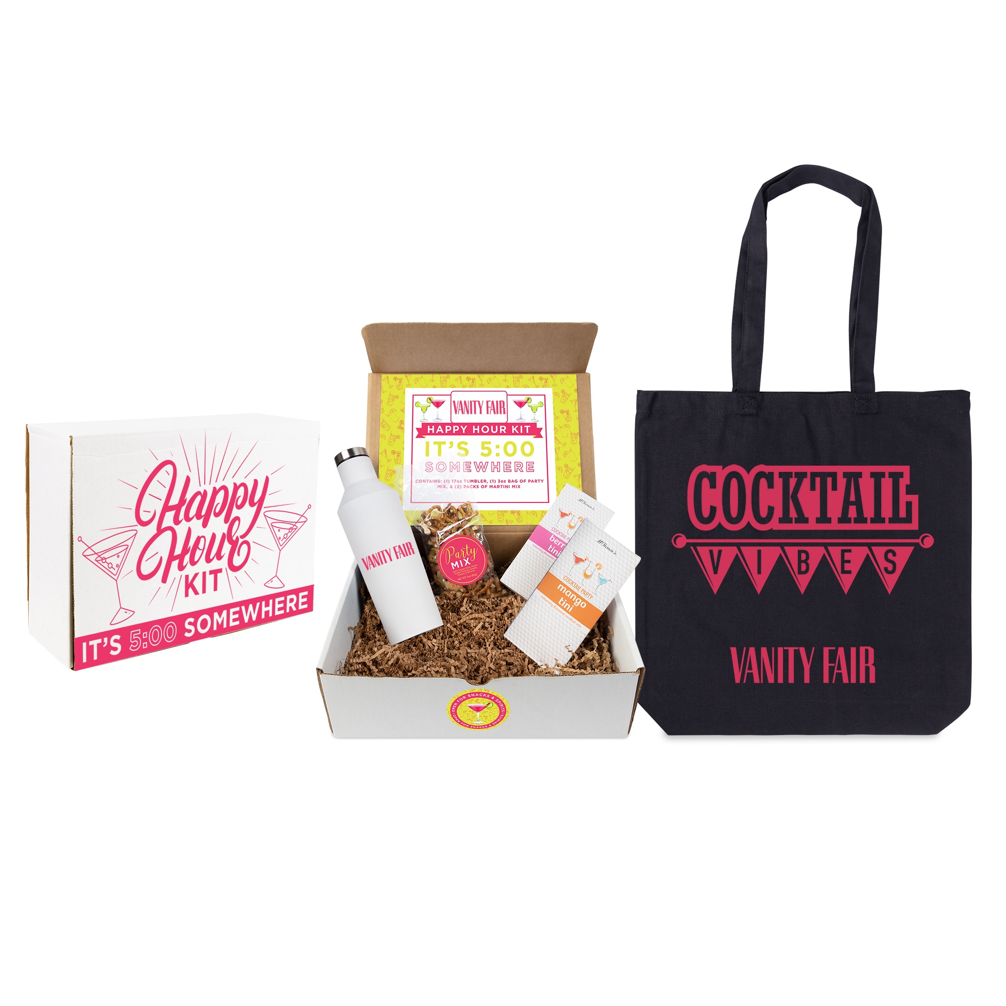 Happy Hour Cocktail Kit with Tote 1