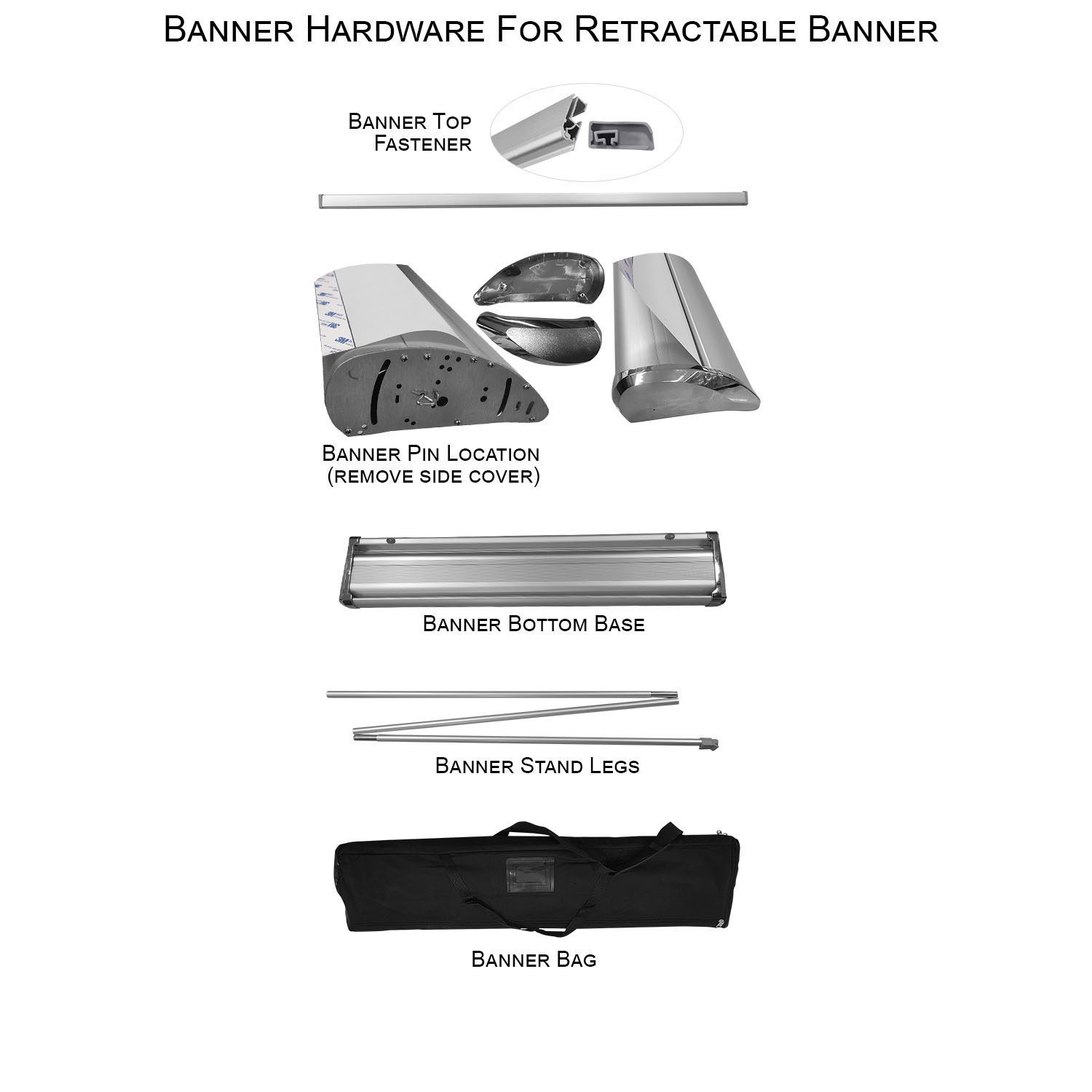 48Hr Quick Ship -Deluxe Tradeshow Package, Deluxe Retractable Banner + Premium Sublimated tablecloth 5
