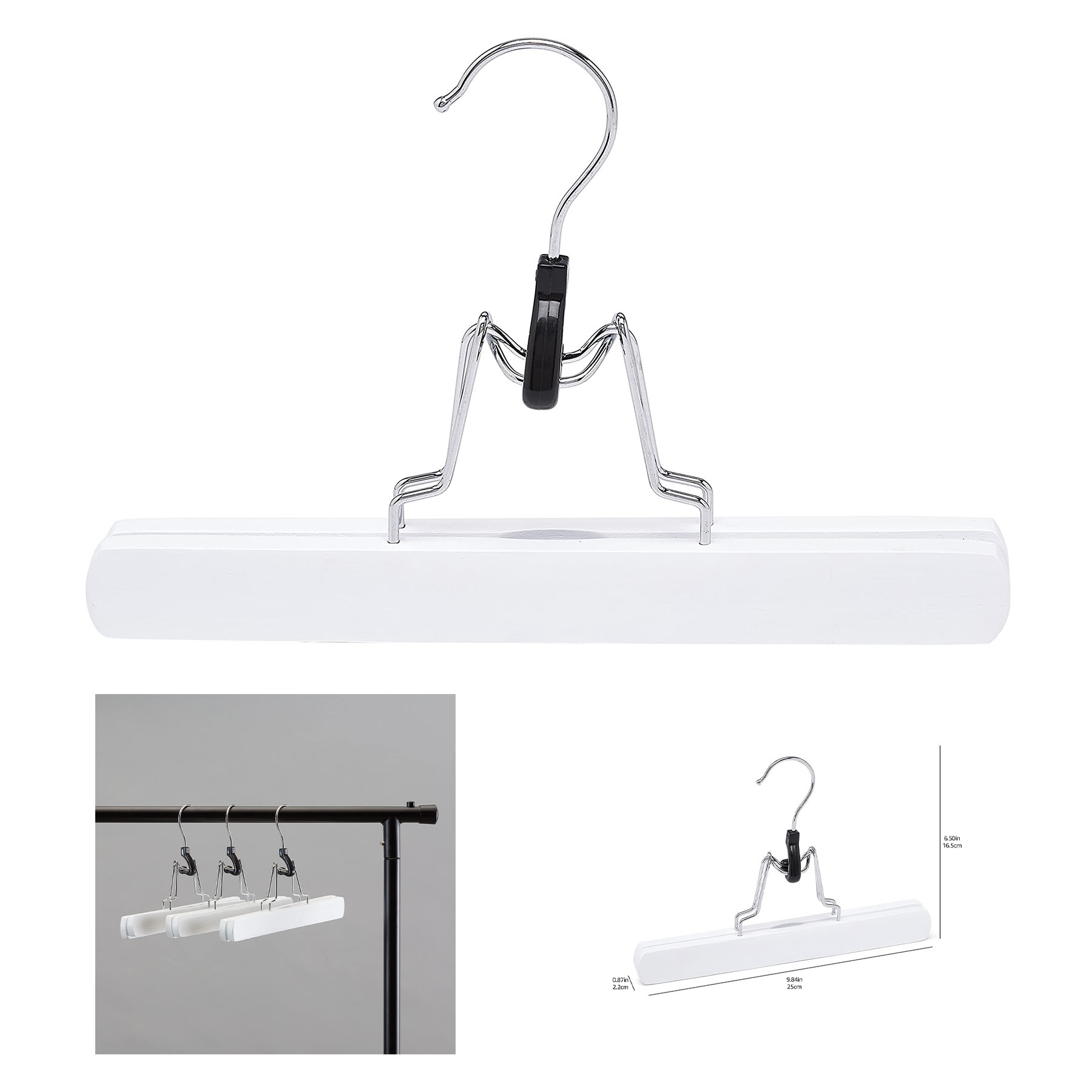 20 pack Wooden Pants Hangers 2