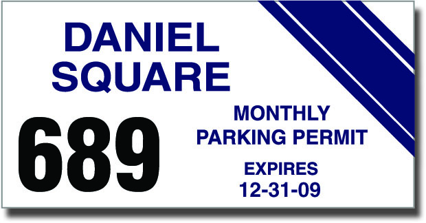 Kwik-Stik Security Window Decal (Spot Color) 0 to 6 sq. inches 1