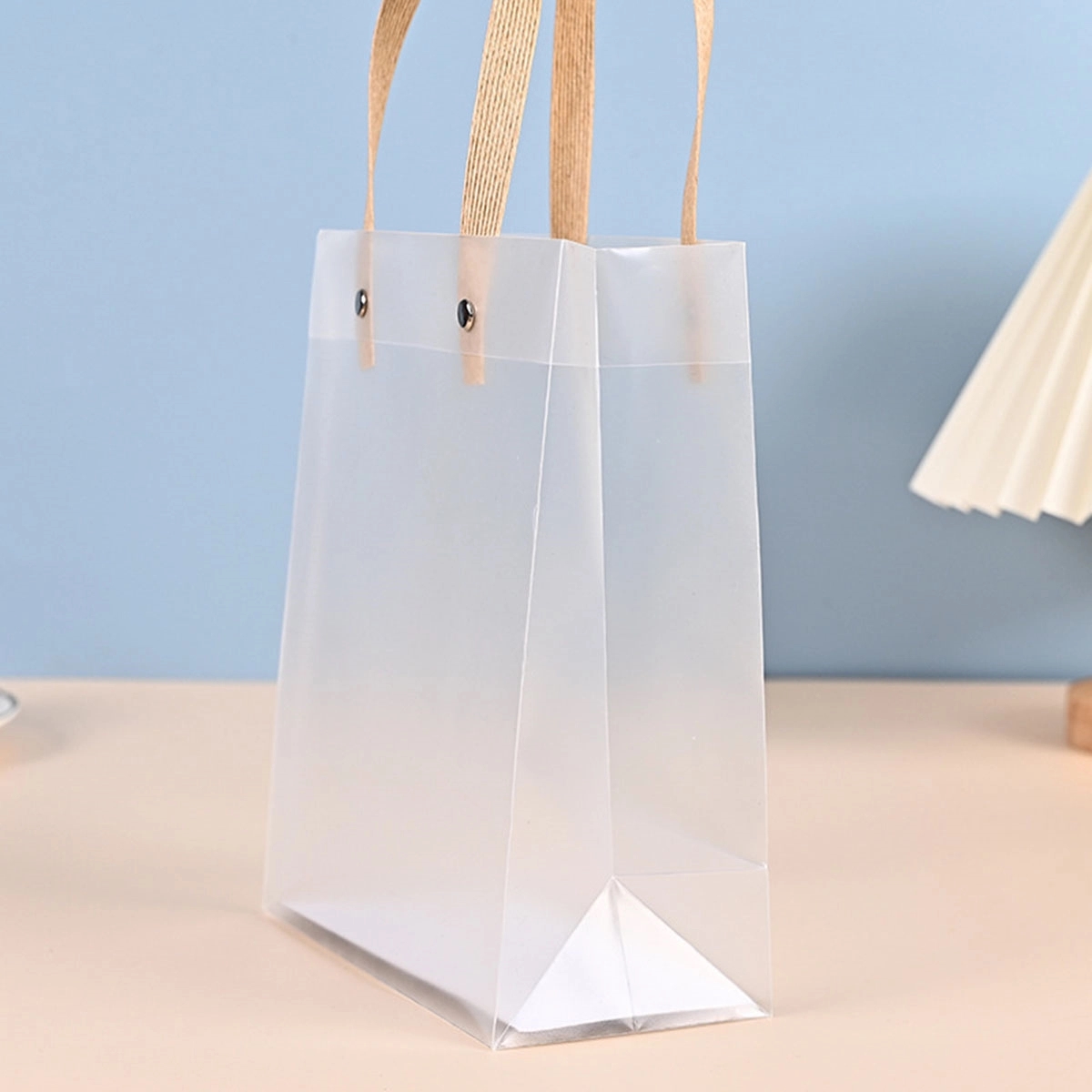 Frosted Plastic Gift Bags 4