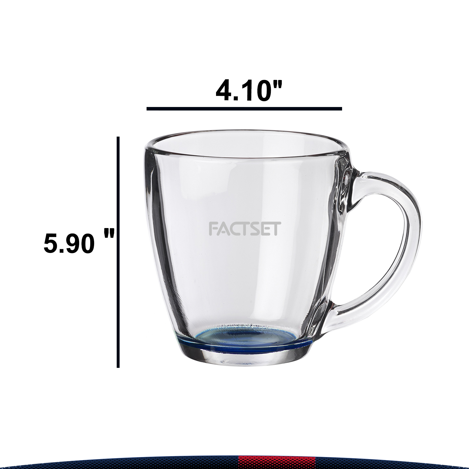 15.5 oz. Libbey Tapered Glass Mugs 2
